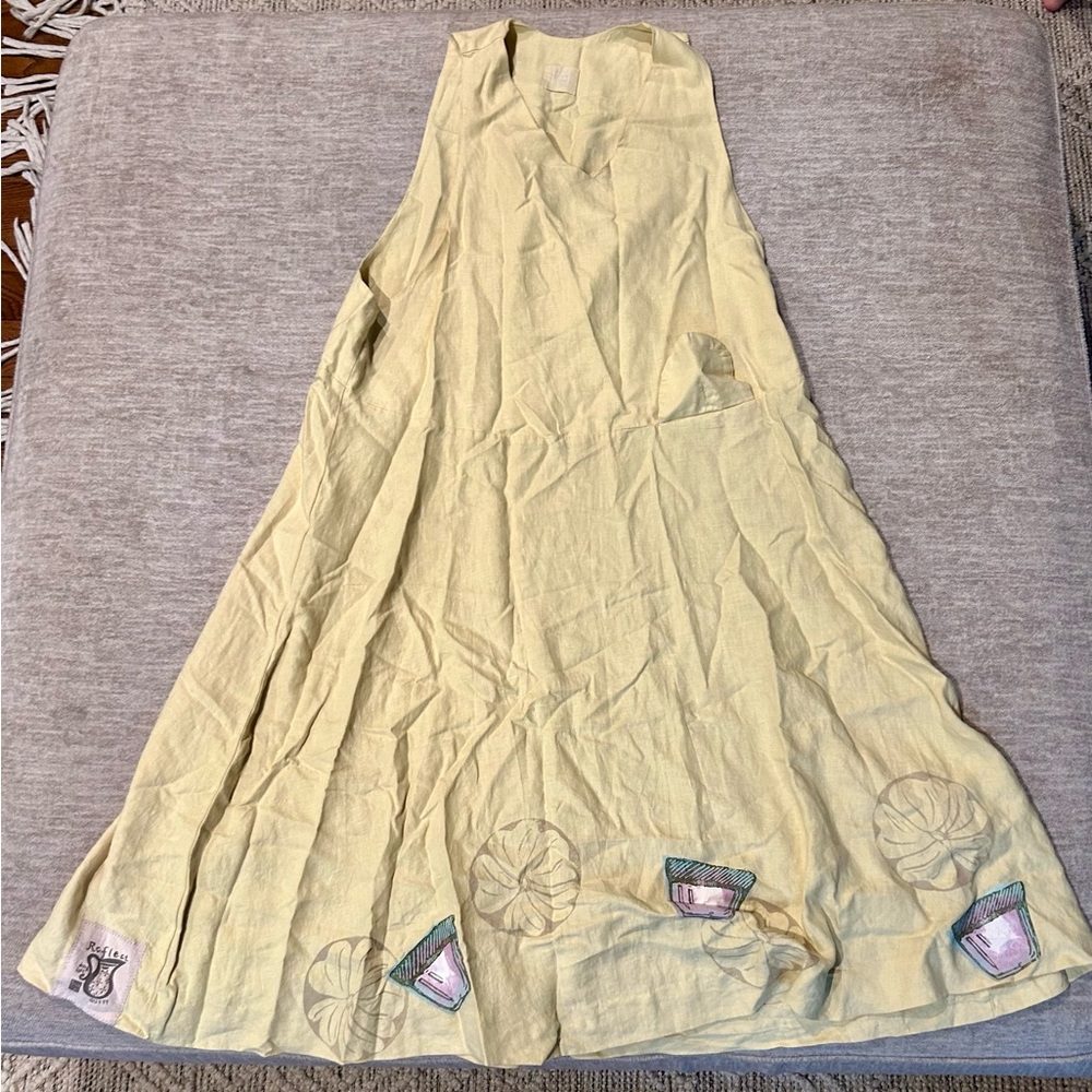 Vintage 90s Blue Fish Dress